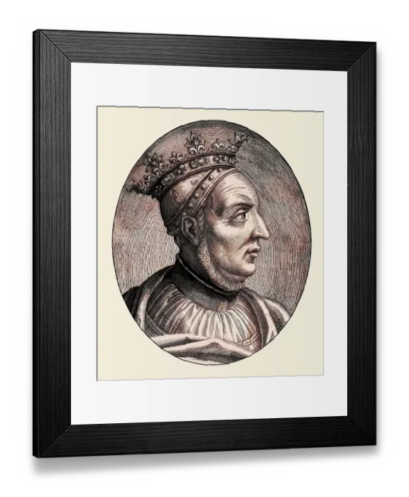 Framed Print : Abijam, Abija or Abijah, the fourth king of the House of David and the second of the Kingdom of Judah