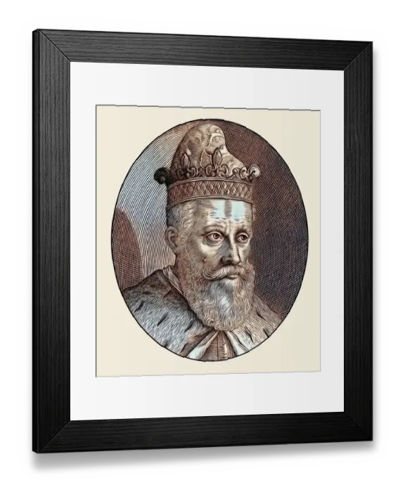 Framed Print : Amazja, Amaziah or Amasias, the ninth king of Judah