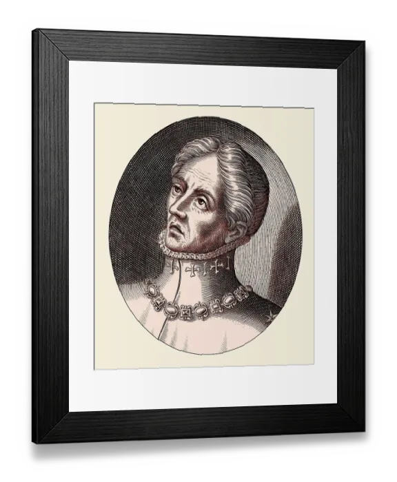 Framed Print : Jehoram, Ioram or Joram, the fifth king of Judah