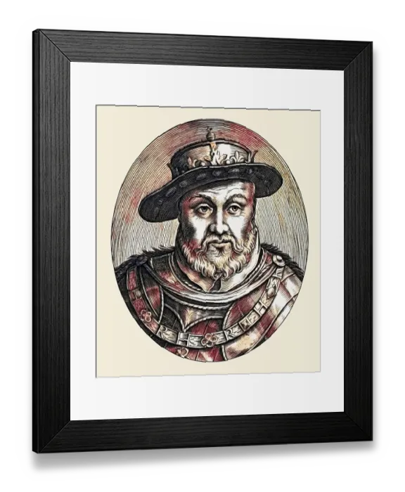 Framed Print : Josiah, Joschija or Josia, the 16th King of Judah