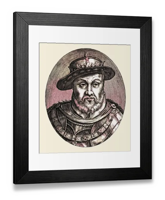 Framed Print : Josiah, Joschija or Josia, the 16th King of Judah