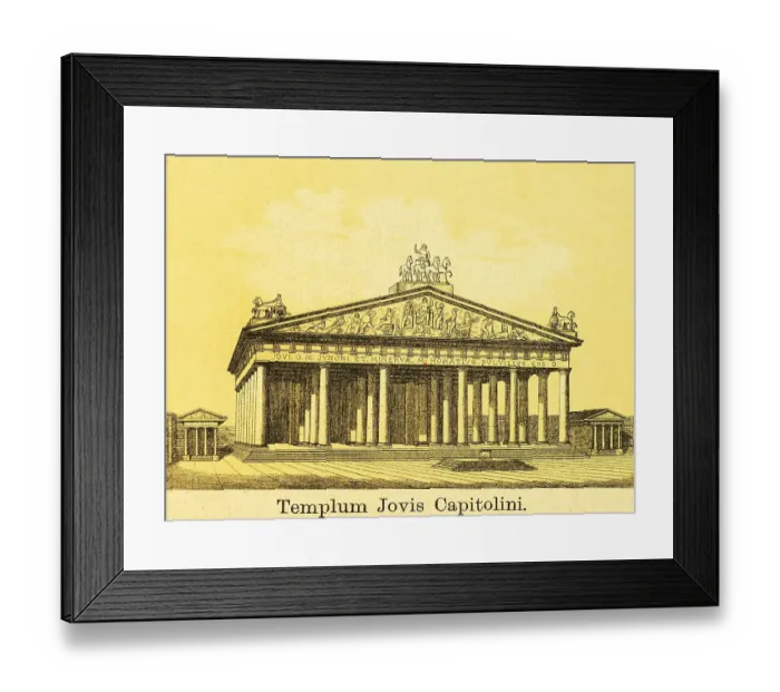 Framed Print : The Capitoline Temple on the Capitoline Hill Framed Print : The Capitoline Temple on the Capitoline Hill