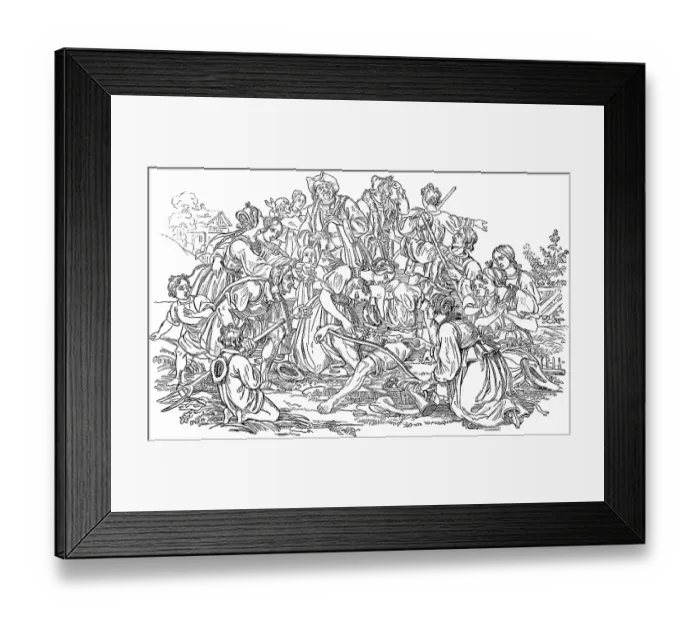 Framed Print : The left-handed reaper of Sumiswald