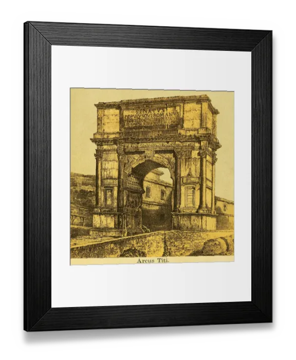 Framed Print : Arcus Titi, the Titus Tor, inscription