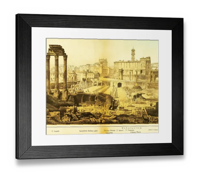 Framed Print : View of ancient Rome from the Roman Forum Framed Print : View of ancient Rome from the Roman Forum