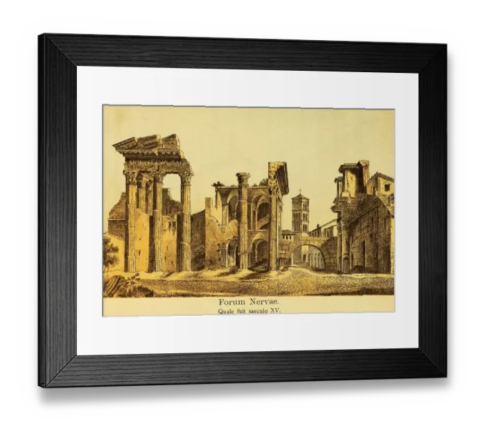 Framed Print : Ruins of the Forum Nervae or Foro di Nerva Framed Print : Ruins of the Forum Nervae or Foro di Nerva