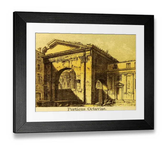 Framed Print : Porticus Octaviae or Portico d'Ottavia
