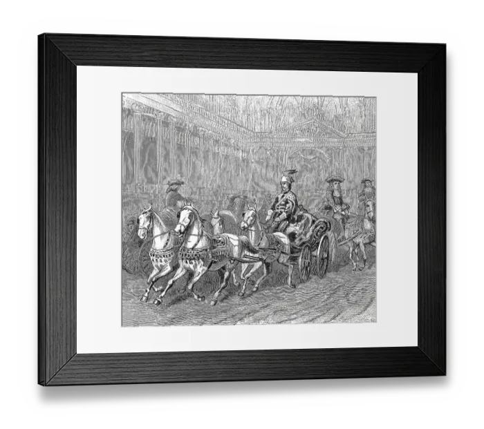 Framed Print : In the Vienna Winter Riding School around 1895