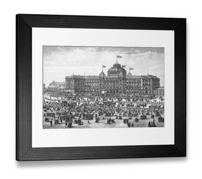 Framed Print : Scheveningen lido on the North Sea in 1898 Framed Print : Scheveningen lido on the North Sea in 1898