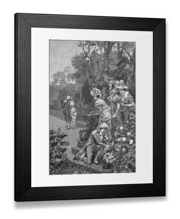 Framed Print : Distinguished Ladies on Sunday in the Park Framed Print : Distinguished Ladies on Sunday in the Park