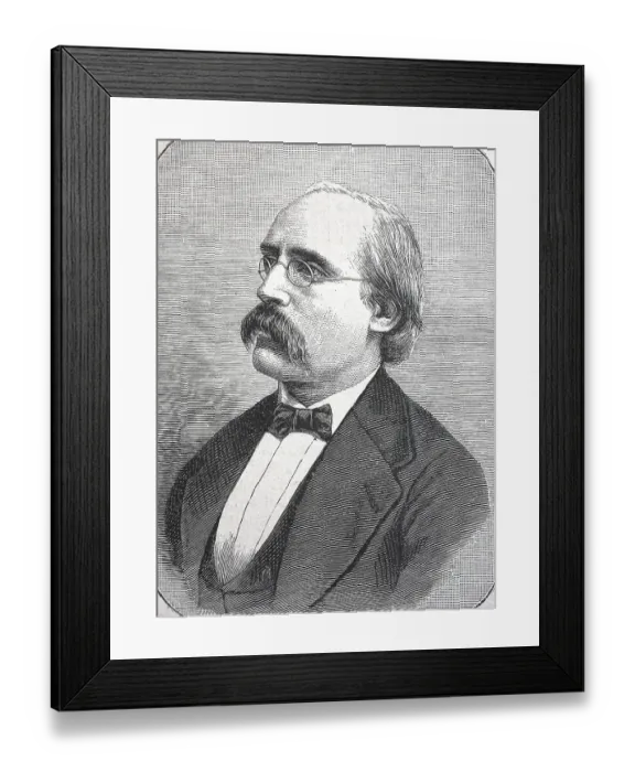 Framed Print : Johann Jakob Honegger, 13 July 1825 - 5 November 1896