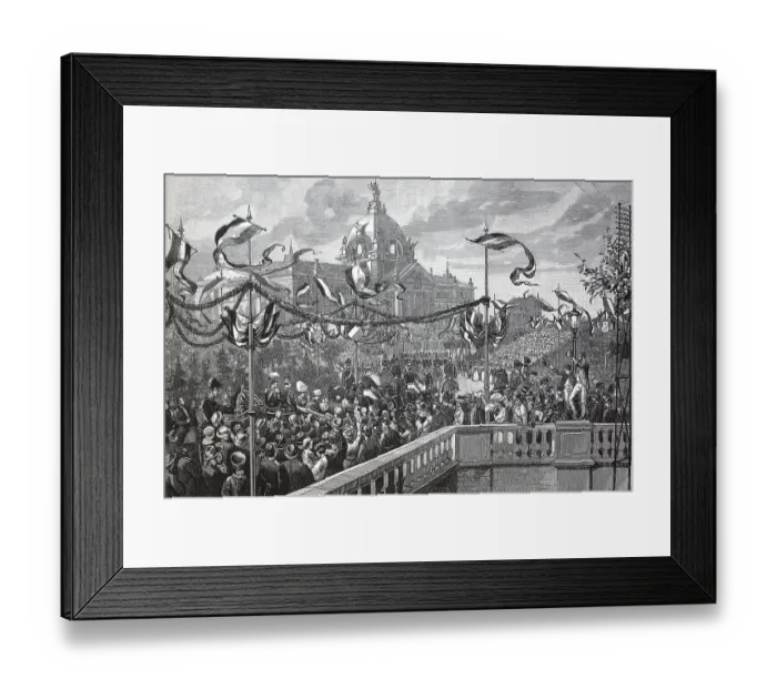Framed Print : The entry of the German imperial couple into Strasbourg