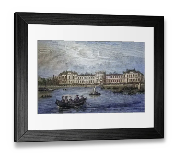 Framed Print : Biebrich Castle was the baroque residence of the princes