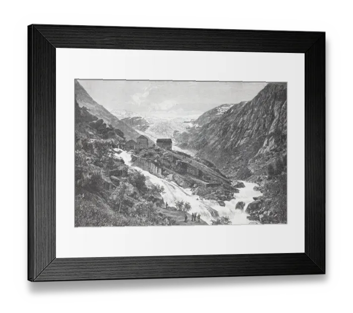 Framed Print : View of the Buarbreen, Buerbreen