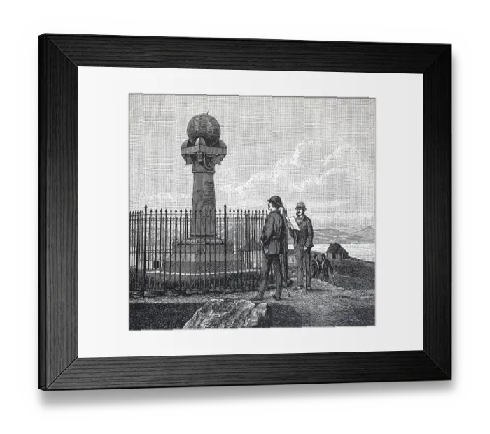 Framed Print : The Meridian Column near the town of Hammerfest