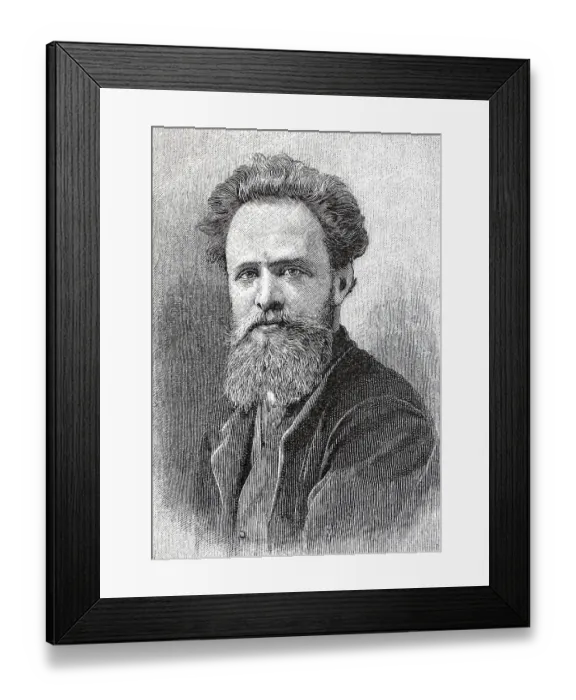 Framed Print : Hermann Baisch (born 12 July 1846)