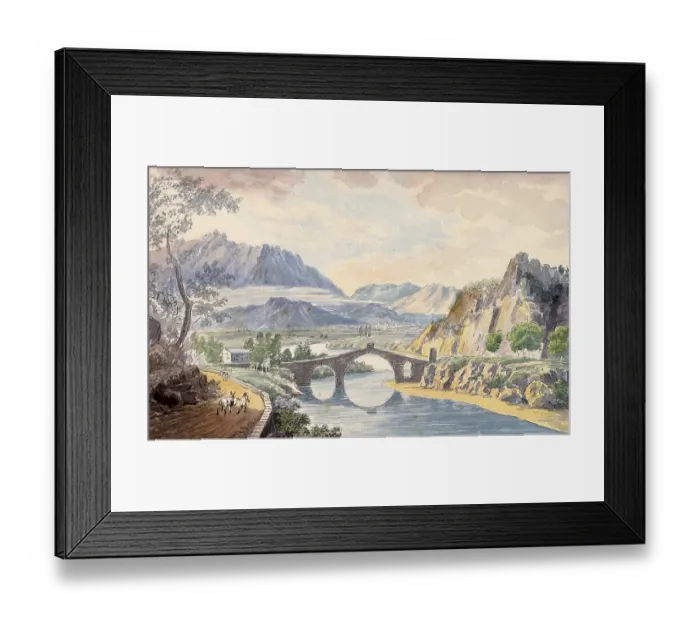 Framed Print : Bridge in Martorelle, Catalonia