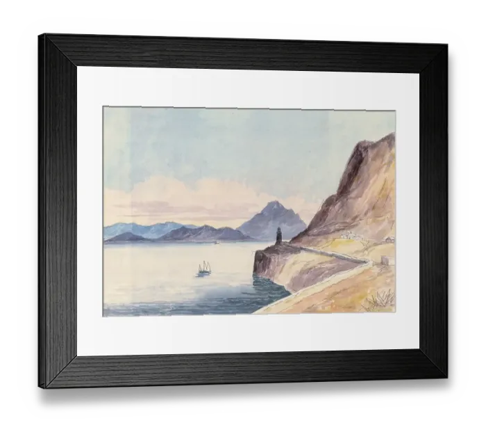 Framed Print : Strait of Gibraltar, Mediterranean Sea