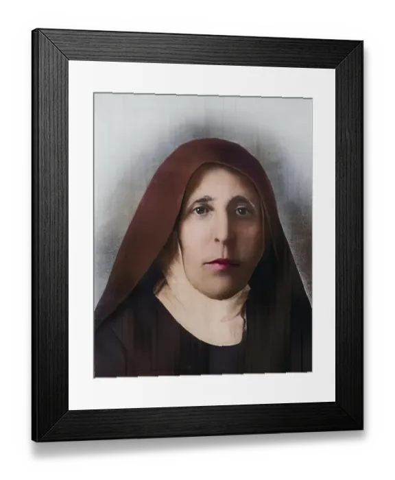 Framed Print : Mary of Jesus Carolina Santocanale (born 2 October 1852 in Palermo)