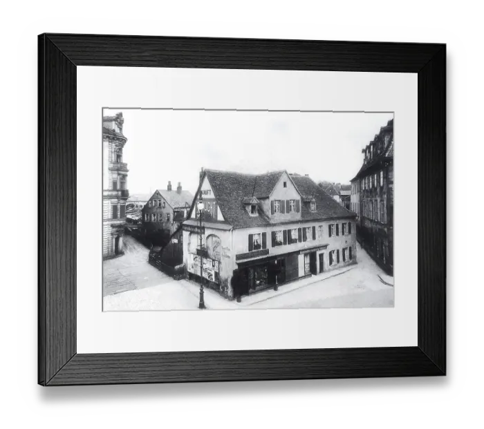Framed Print : Coin mill, around 1895, on the site of today's Iwalewahaus