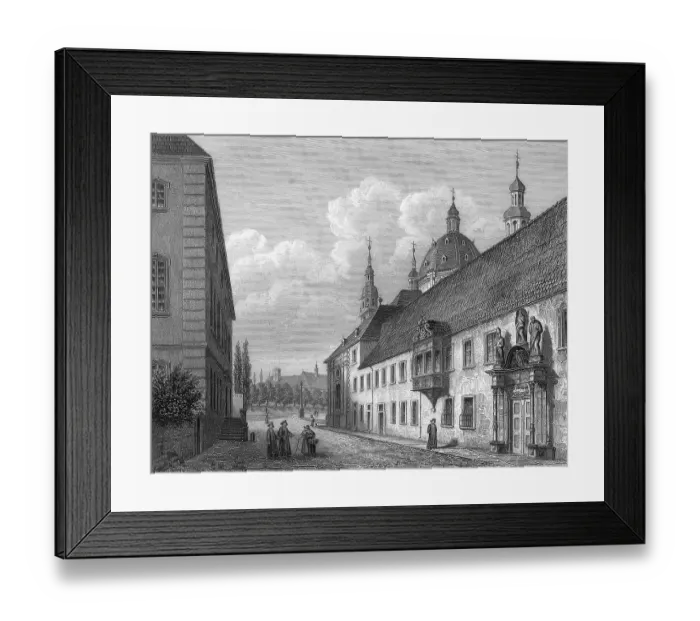 Framed Print : Seminary and library near the cathedral of Fulda Framed Print : Seminary and library near the cathedral of Fulda