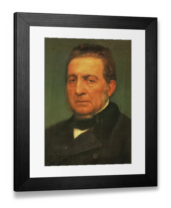 Framed Print : Vincenzo Florio (born 4 April 1799 in Bagnara Calabra)