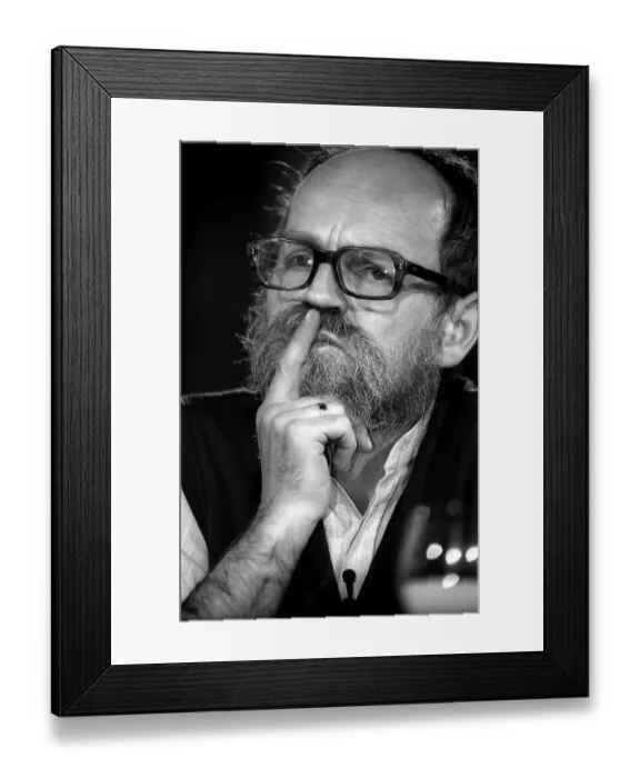 Framed Print : Germany, Berlin, 24.04.1992, Sebastian Pflugbeil, Stasi - Verstrickungs - Diskussion: Manfred Stolpe, in the Gethsemanekirche, Europe