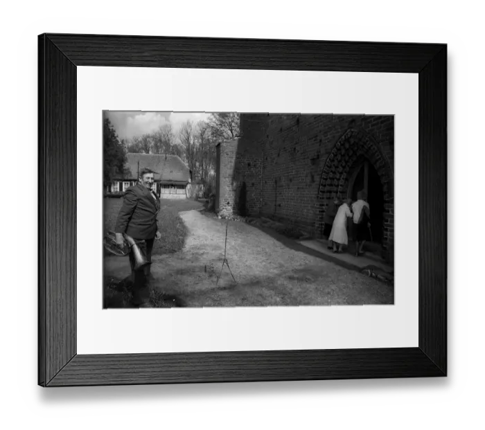 Framed Print : Germany, Stepnitz, 30.04.1992, Klosterkirche Marienfliess