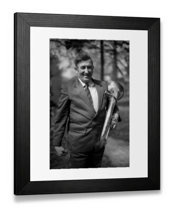 Framed Print : Germany, Stepnitz, 30.04.1992, Musician in Stepnitz Framed Print : Germany, Stepnitz, 30.04.1992, Musician in Stepnitz