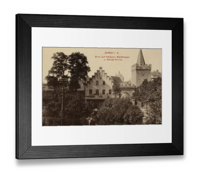 Framed Print : Historical postcard, picture postcard
