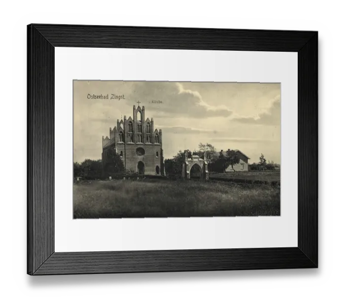 Framed Print : Historical postcard, picture postcard
