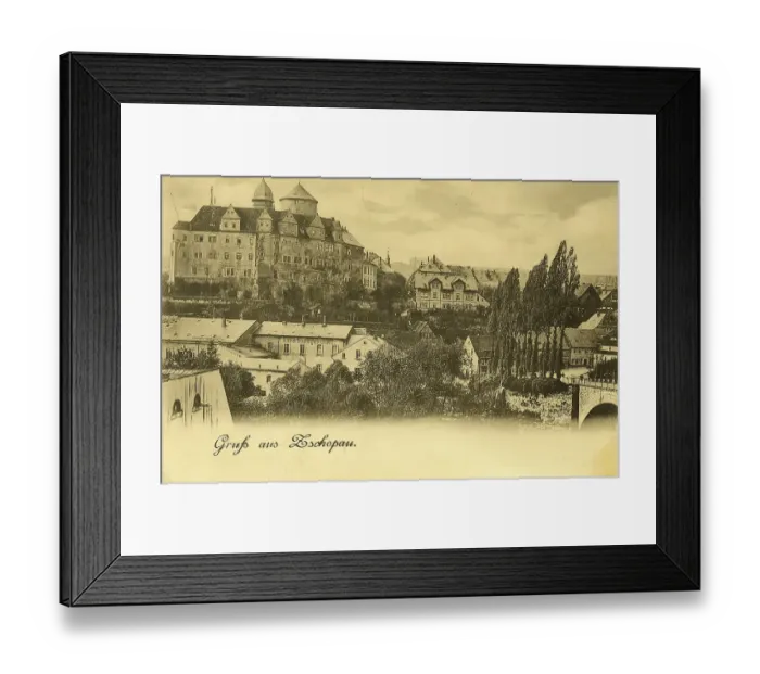 Framed Print : Historical postcard, picture postcard