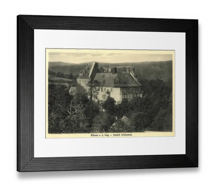 Framed Print : Historical postcard, picture postcard