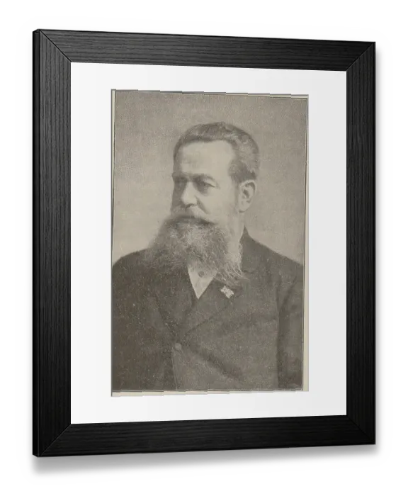 Framed Print : August Schwartz (born 29 May 1837 in Dortmund)