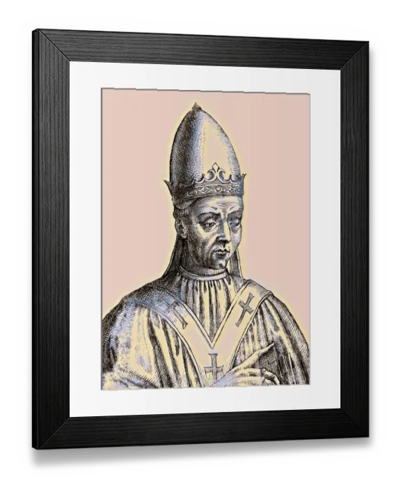 Framed Print : Pope Adrian I, Adriano I, Hadrian I