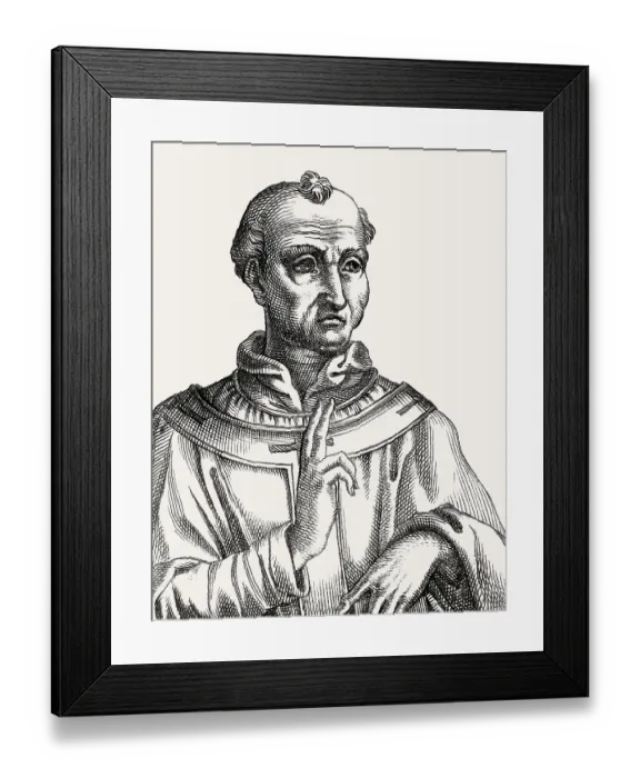Framed Print : Pope Adrian II, Adrianus II, Hadrian II