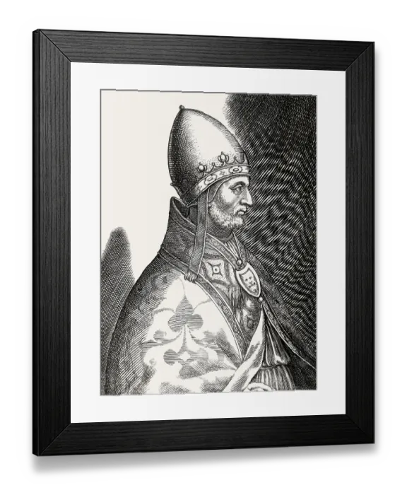 Framed Print : Pope Adrian IV or Hadrian IV, Adrianus IV