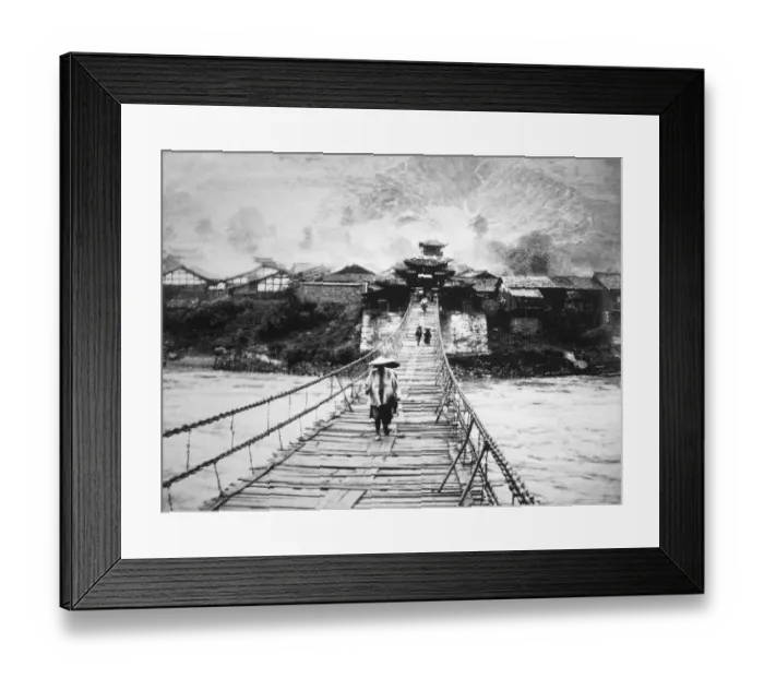 Framed Print : The Tea Horse Road (Cha Ma Dao) was a network of mule caravan paths winding through the mountains of Yunnan Framed Print : The Tea Horse Road (Cha Ma Dao) was a network of mule caravan paths winding through the mountains of Yunnan