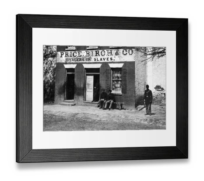 Framed Print : The Atlantic slave trade or transatlantic slave trade took place across the Atlantic Ocean from the 16th through to