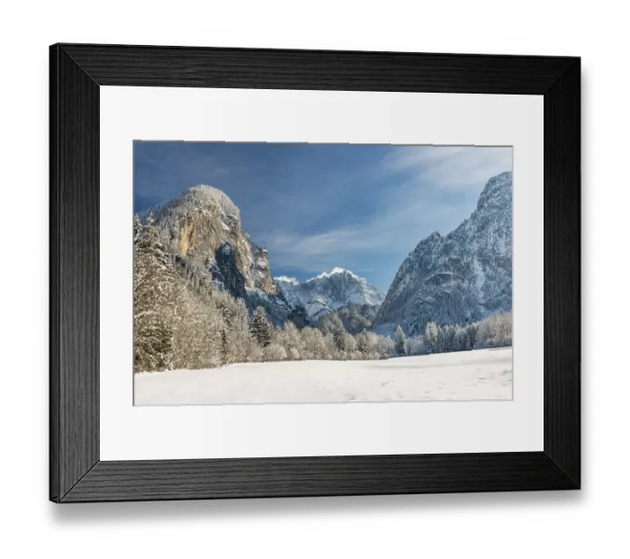 Framed Print : Winter landscape, Gesaeuseeingang Framed Print : Winter landscape, Gesaeuseeingang