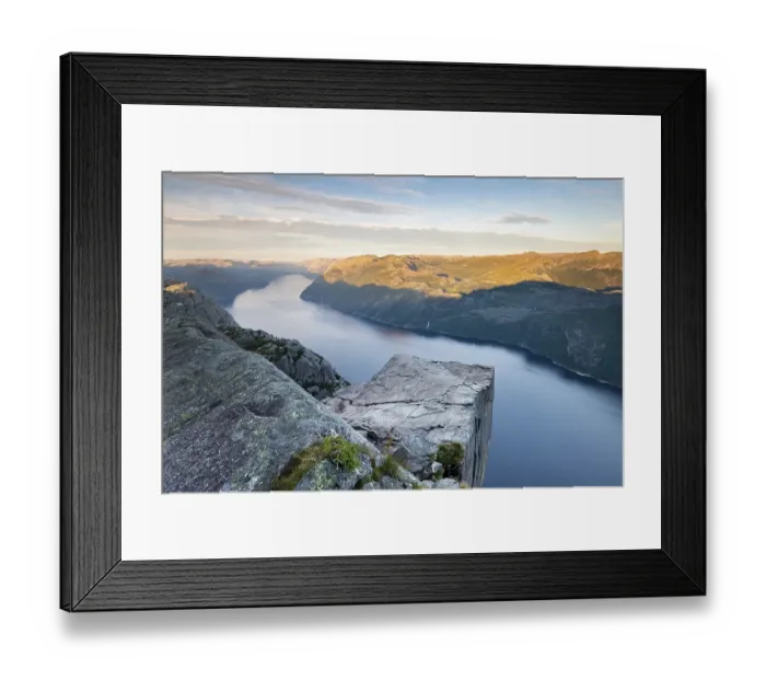 Framed Print : Rock Pulpit Preikestolen on the Lysefjord