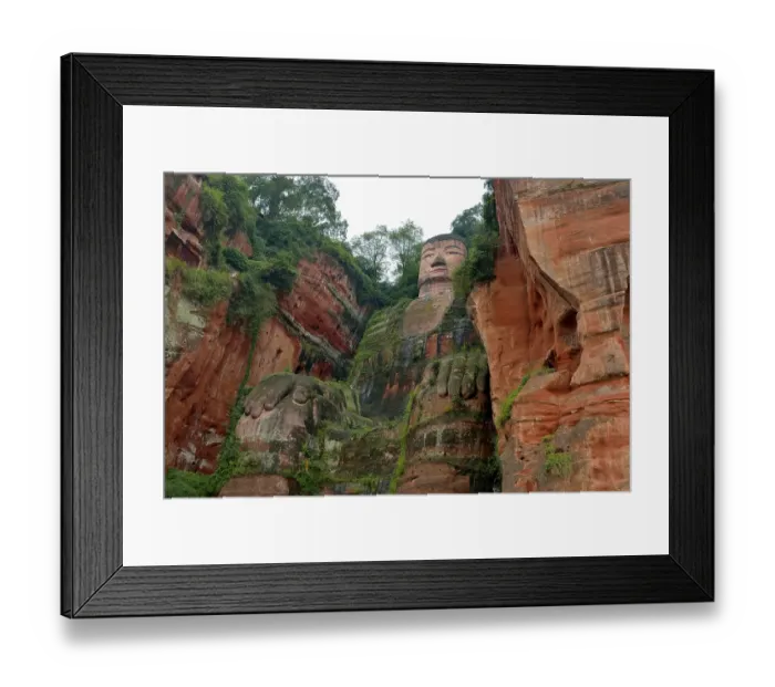 Framed Print : Largest stone Buddha statue in the world