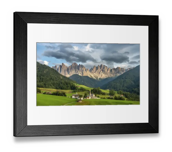 Framed Print : Church St. Magdalena, Villnoesstal