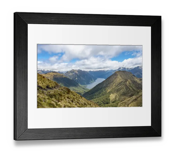 Framed Print : South Fiord of Lake Te Anau, Murchison Mountains
