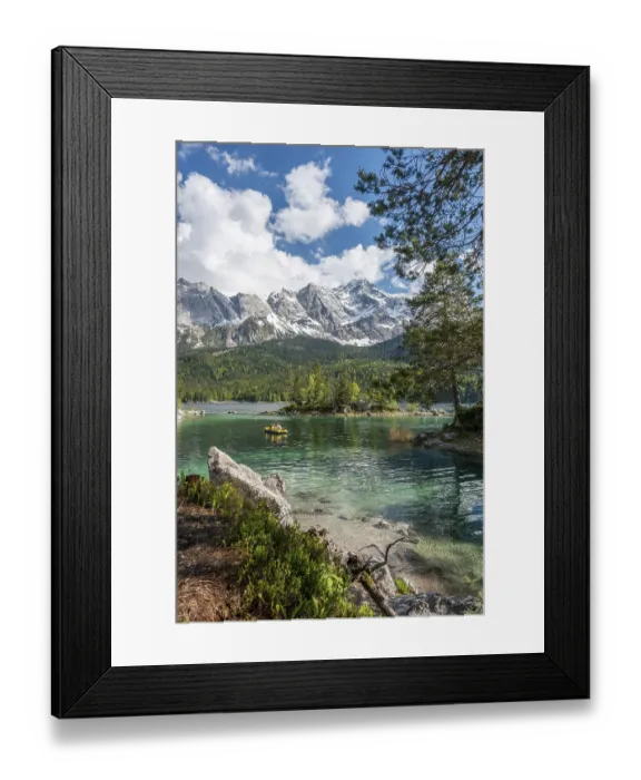 Framed Print : Pedal boats on the Eibsee lake Framed Print : Pedal boats on the Eibsee lake