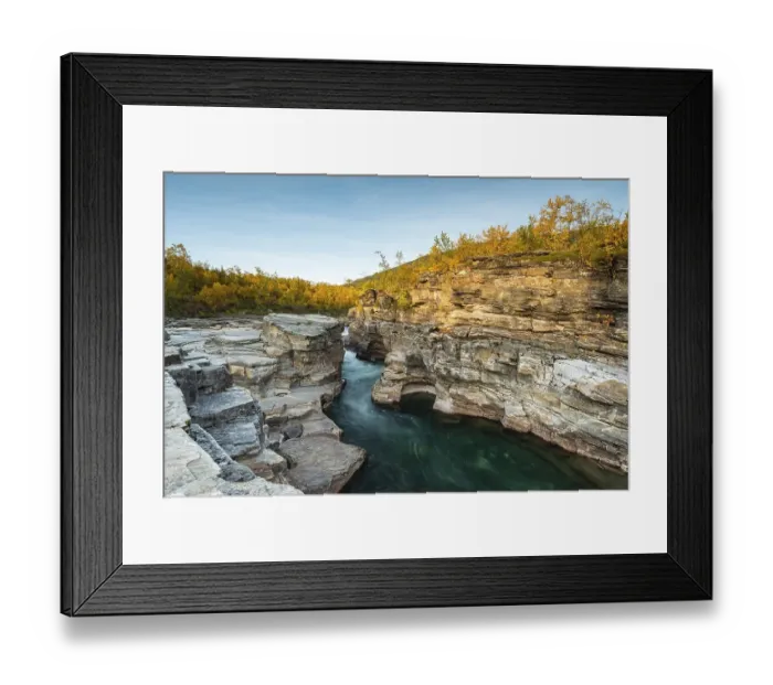 Framed Print : Autumnal Abisko canyon, Abiskojokk river, Abiskojokk, Abisko National Park, Norrbotten, Lapland, Sweden, Europe Framed Print : Autumnal Abisko canyon, Abiskojokk river, Abiskojokk, Abisko National Park, Norrbotten, Lapland, Sweden, Europe