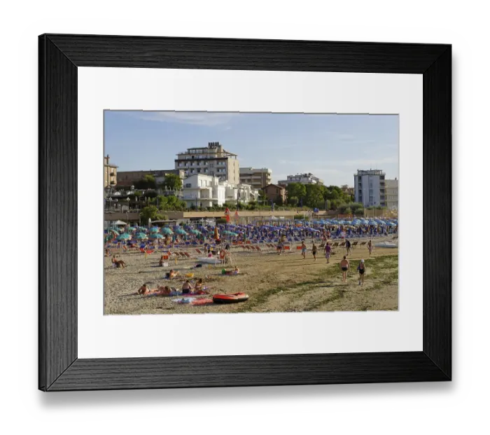 Framed Print : Beach at Cattolica, Cattolica, Province of Rimini