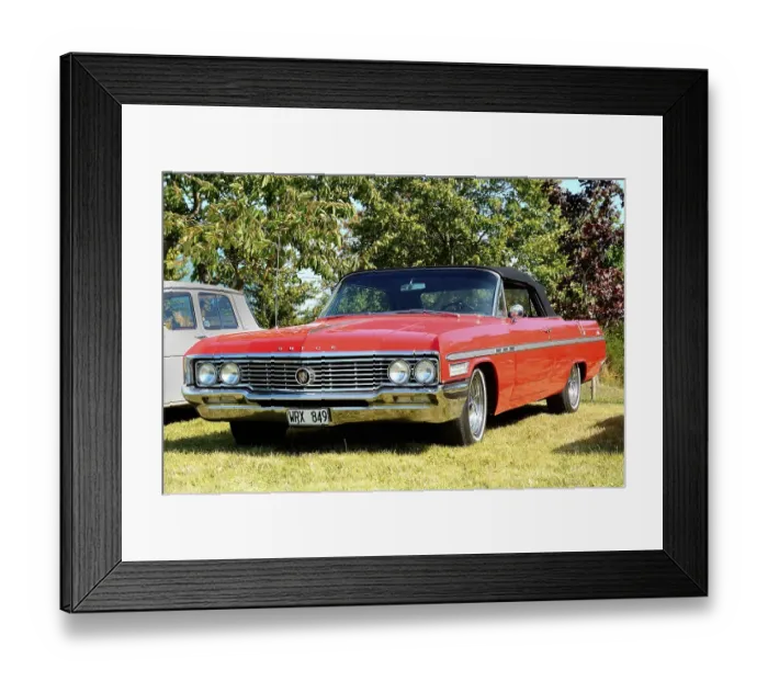 Framed Print : American classic car Buick LeSabre Convertible 1964, vintage car meeting in Svenstorp, Ystad, Scania, Sweden, Europe Framed Print : American classic car Buick LeSabre Convertible 1964, vintage car meeting in Svenstorp, Ystad, Scania, Sweden, Europe
