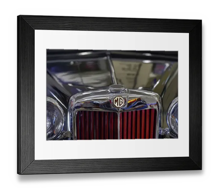 Framed Print : Detail front panel MG TB 1939