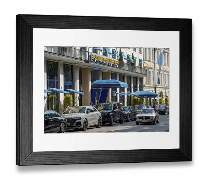 Framed Print : Hotel Bayerischer Hof with Palais Montgelas Framed Print : Hotel Bayerischer Hof with Palais Montgelas